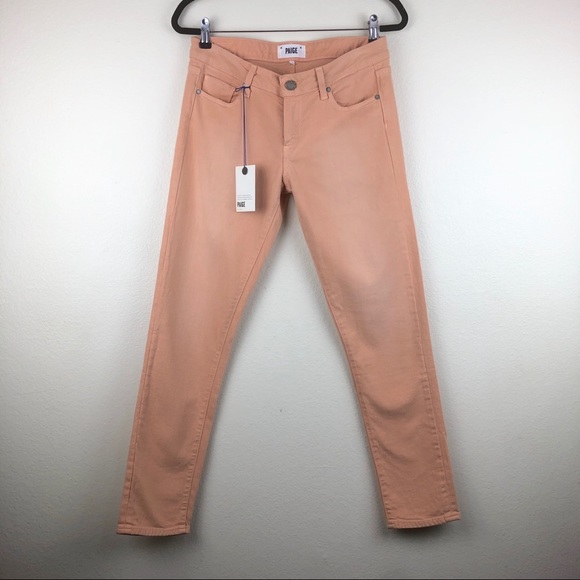 PAIGE Denim - PAIGE | Skyline Ankle Peg | Peach | NWT